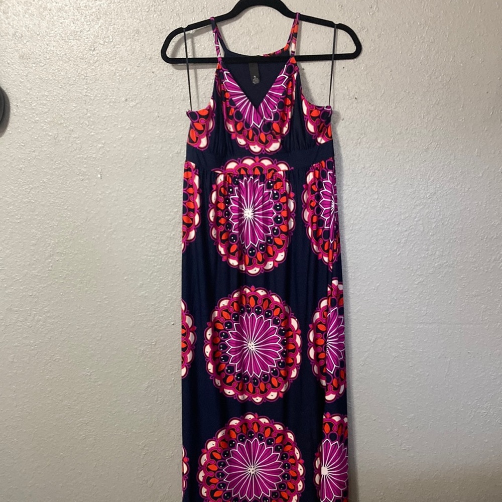 Boho patterned maxi dress